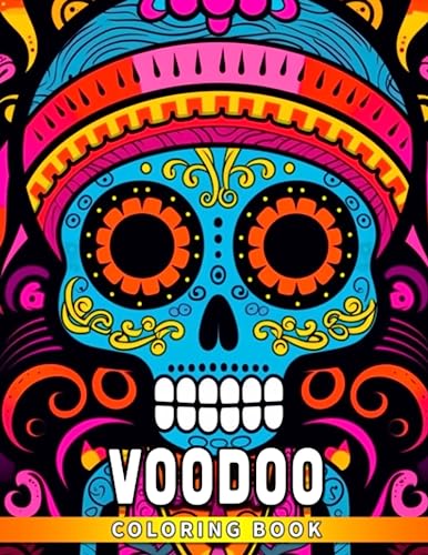Voodoo Coloring Book: Halloween Dolls Coloring Pages With Vivid ...