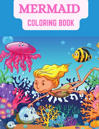MERMAID COLORING BOOK: "Mermaid Dreams: Coloring Book for Creative Ocean Lovers", 120 pages of ...
