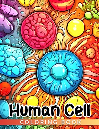 Human Cell Coloring Book: Interesting Coloring Pages Featuring Many ...