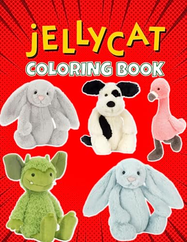 Jellycat Coloring Book: Jellycat Coloring Pages for Boys, Girls, Kids ...