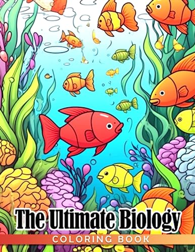 The Ultimate Biology Coloring Book: Relaxing Coloring Pages Of ...