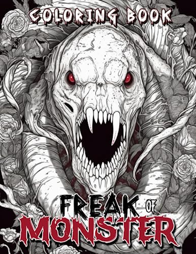 Freak Of Horror Coloring Book: Horror Coloring Book for Adults Features ...