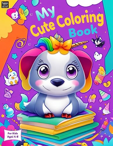 My Cute Coloring Book For Kids Ages 4-8: A Perfect Gift for Boys & Girls , This delightful ...