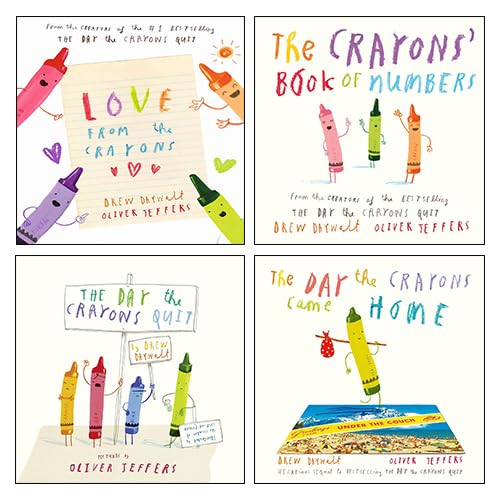 The Crayons Collection 4 Books Set By Drew Daywalt & Oliver Jeffers by