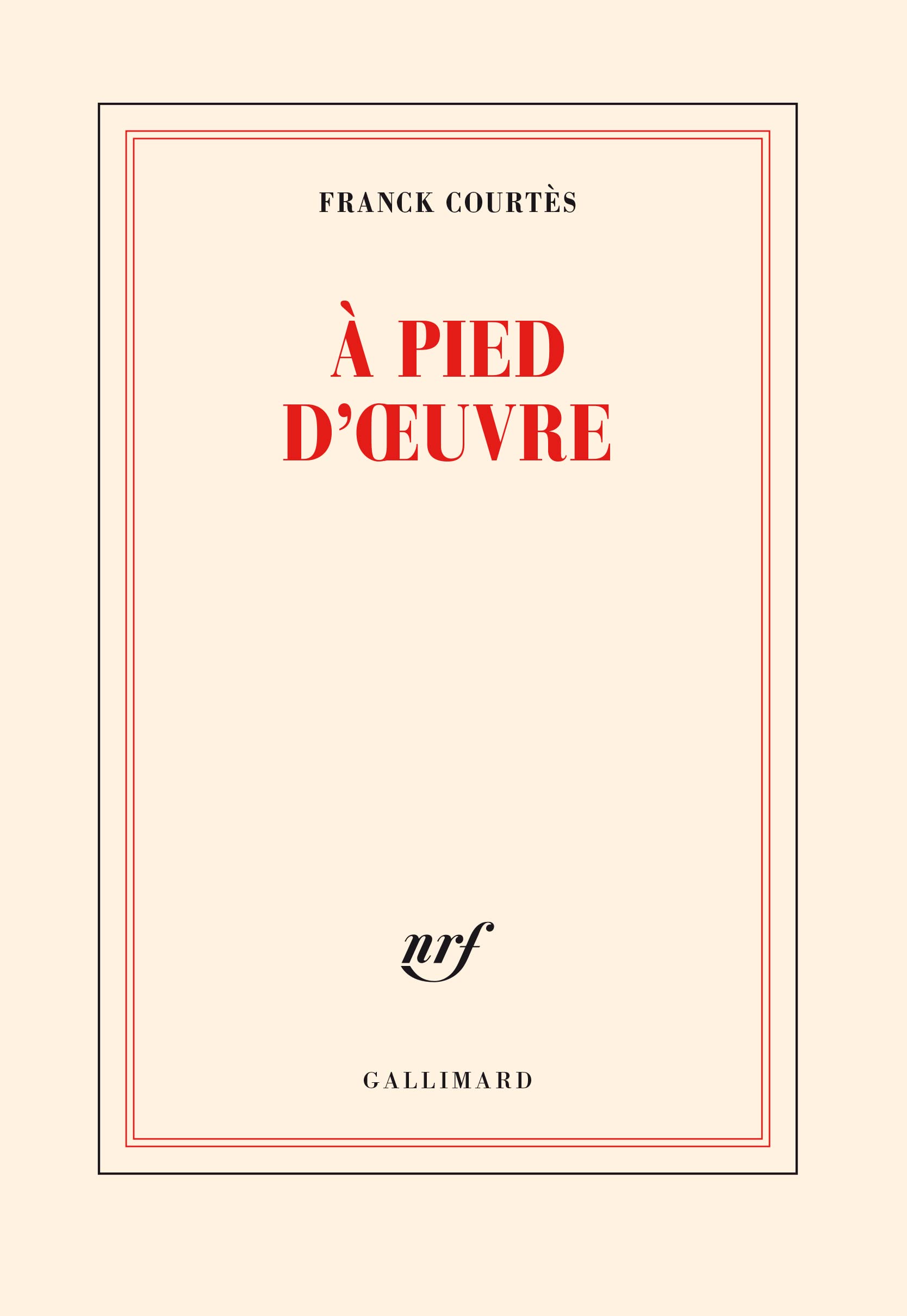 À pied d'oeuvre