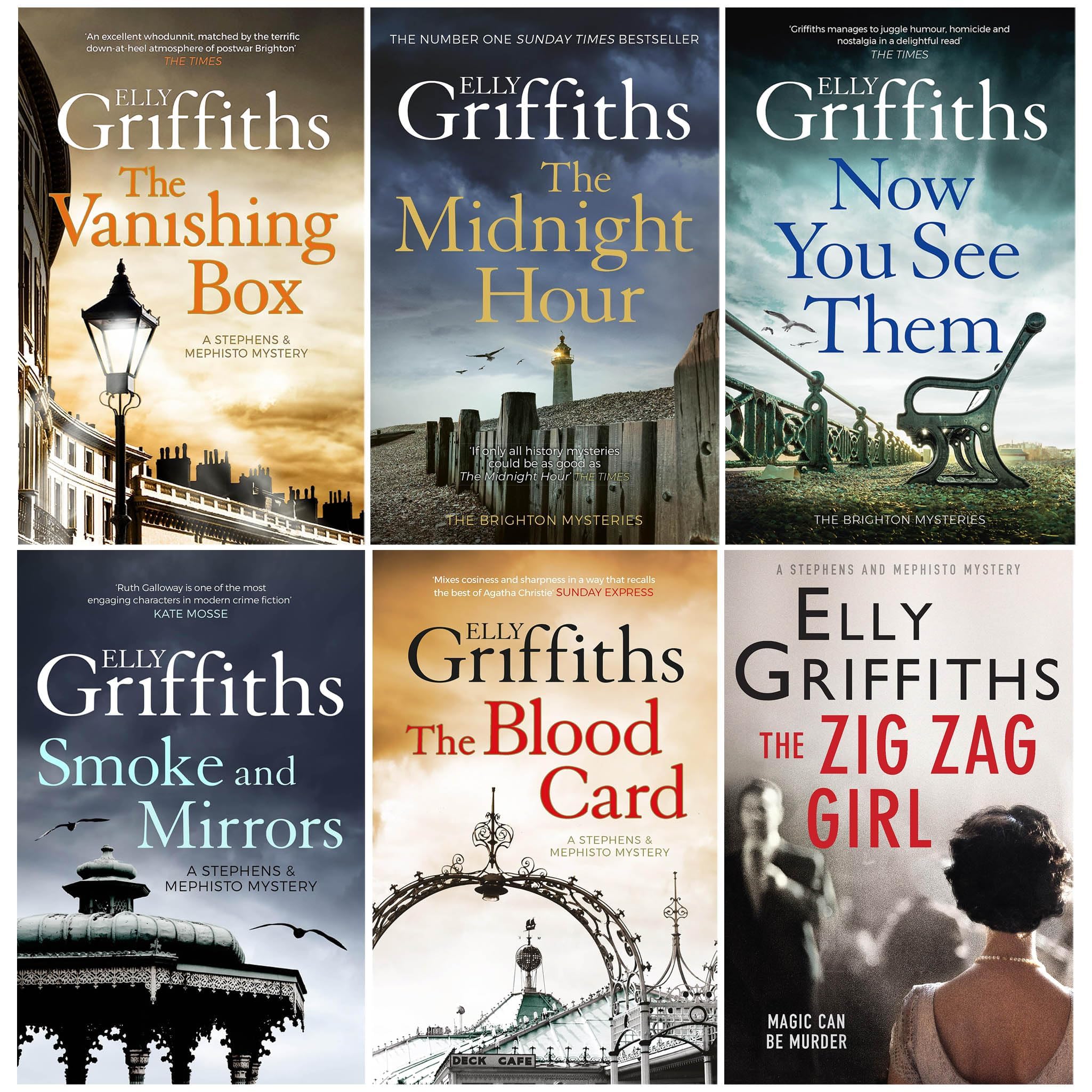 The Brighton Mysteries Series Books 1 6 Collection Set by Elly