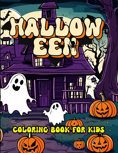 Halloween Coloring Book For Kids: Spooky Halloween Themed Coloring Book ...