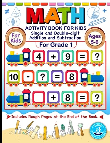 Addition and Subtraction Math Workbook for Grade 1 Kids: An Ultimate ...