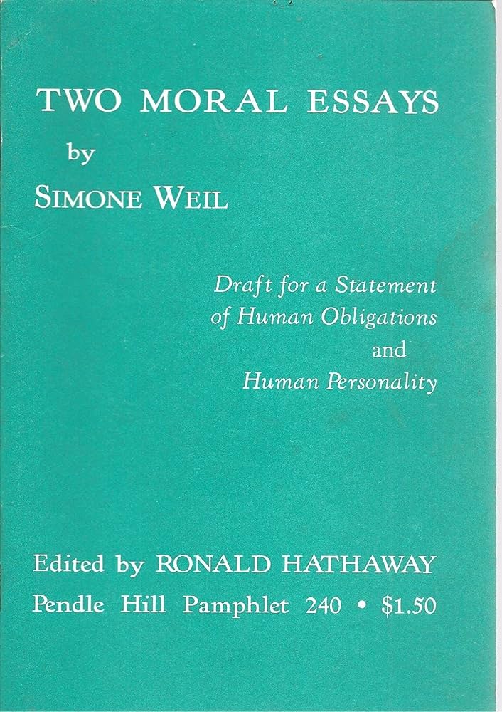 Two Moral Essays book cover