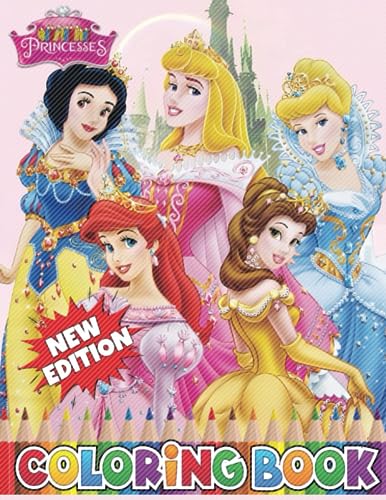 Princess Colouring Book: OVER 100 Unique and Beautiful Coloring Pages ...