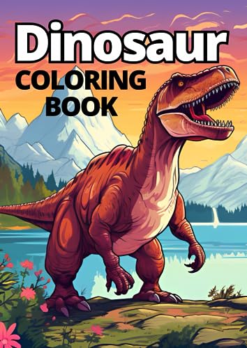 Dinosaur Coloring Book: Un amazing dinosaur coloring book for kids ages 4-12 by Junior Rocha