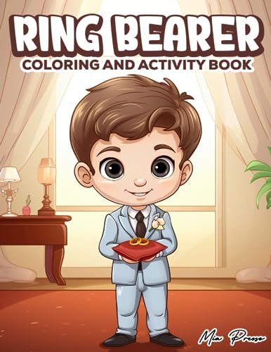 Ring Bearer Coloring and Activity Book: Ring Security Toddler Boy ...