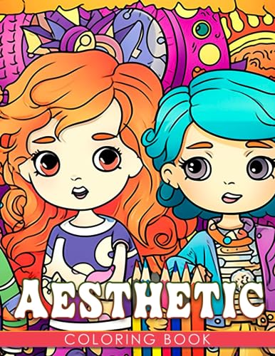 Aesthetic Coloring Book: 50 pages of exclusive artistic illustrations