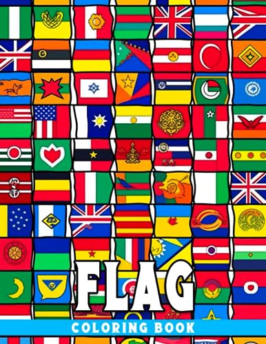 Flag Coloring Book: Get a set of 40 coloring pages featuring patriotic ...