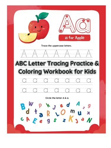 ABC Letter Tracing Practice & Coloring Workbook for Kids: Learning To ...