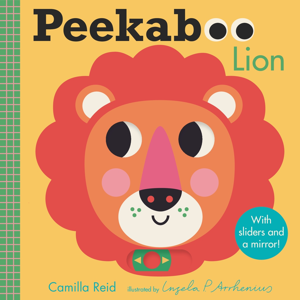 Peekaboo: Lion: (An Interactive Board Book for Babies & Toddlers with Mirror & Sliders to Push, Pull, or Turn. Cute Jungle Animal Artwork Includes a Giraffe, Monkey, & More)