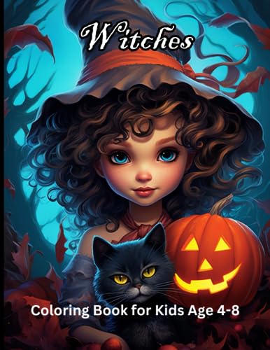 Witches Coloring Book: Witches Coloring Book for Kids Age 4-8 by Dnt ...