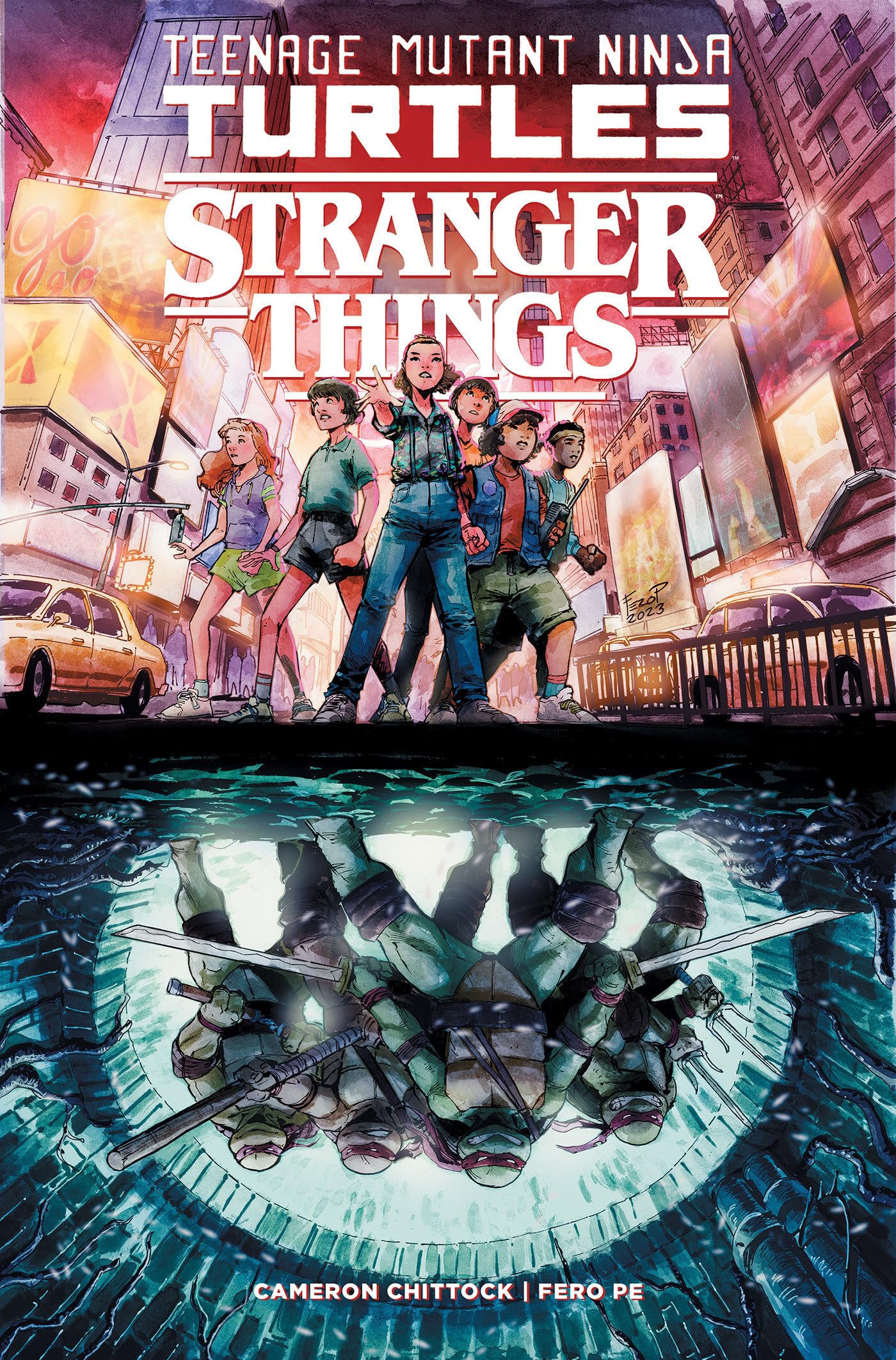 Teenage Mutant Ninja Turtles x Stranger Things book cover