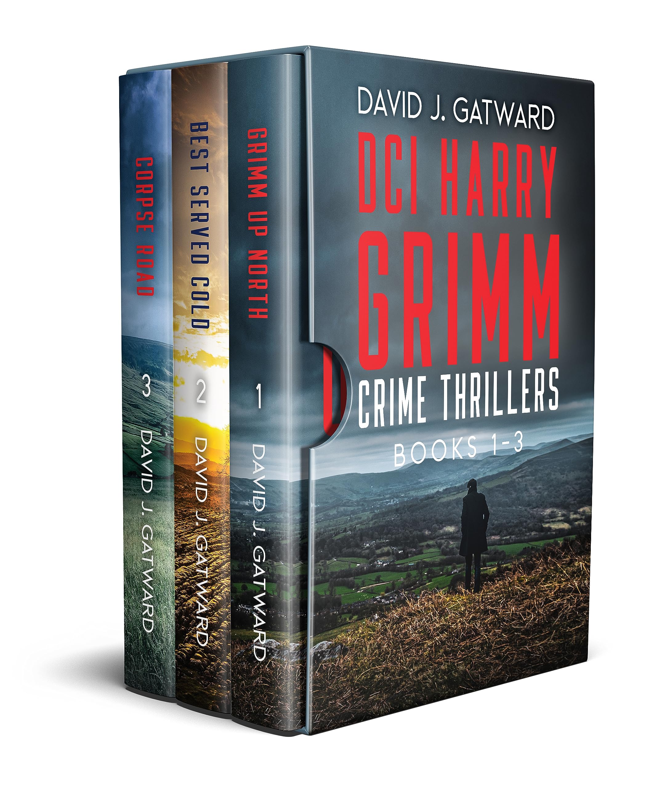 DCI Harry Grimm Crime Thrillers 1-3 Box Set by David J. Gatward (Grimm Up North, Best Served Cold, Corpse Road)