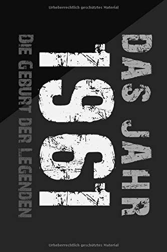 Das Jahr 1961 die Geburt der LEGENDEN Notizbuch a5 kariert