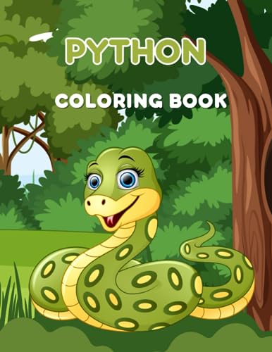 Python Coloring Book: Fun And Easy Coloring Pages ,and a Variety of ...