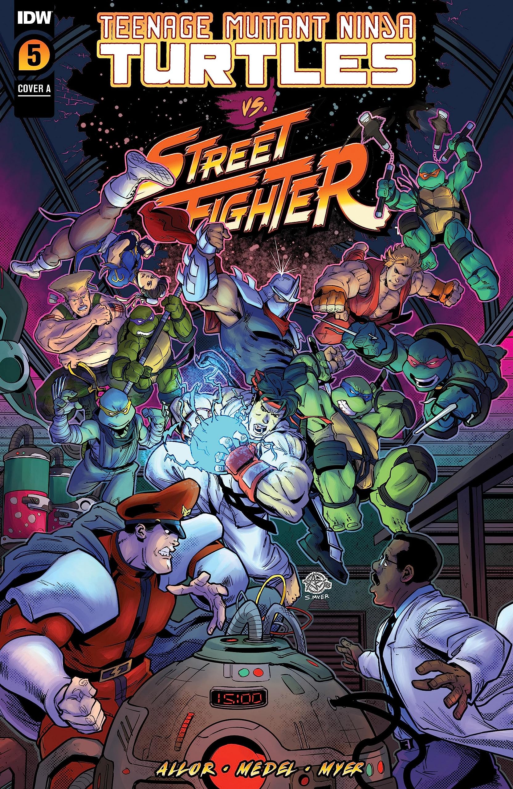 Teenage Mutant Ninja Turtles Vs. Street Fighter book cover 1
