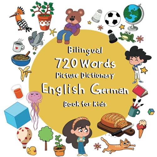 Bilingual 720 Words Picture Dictionary English German Book for Kids 39