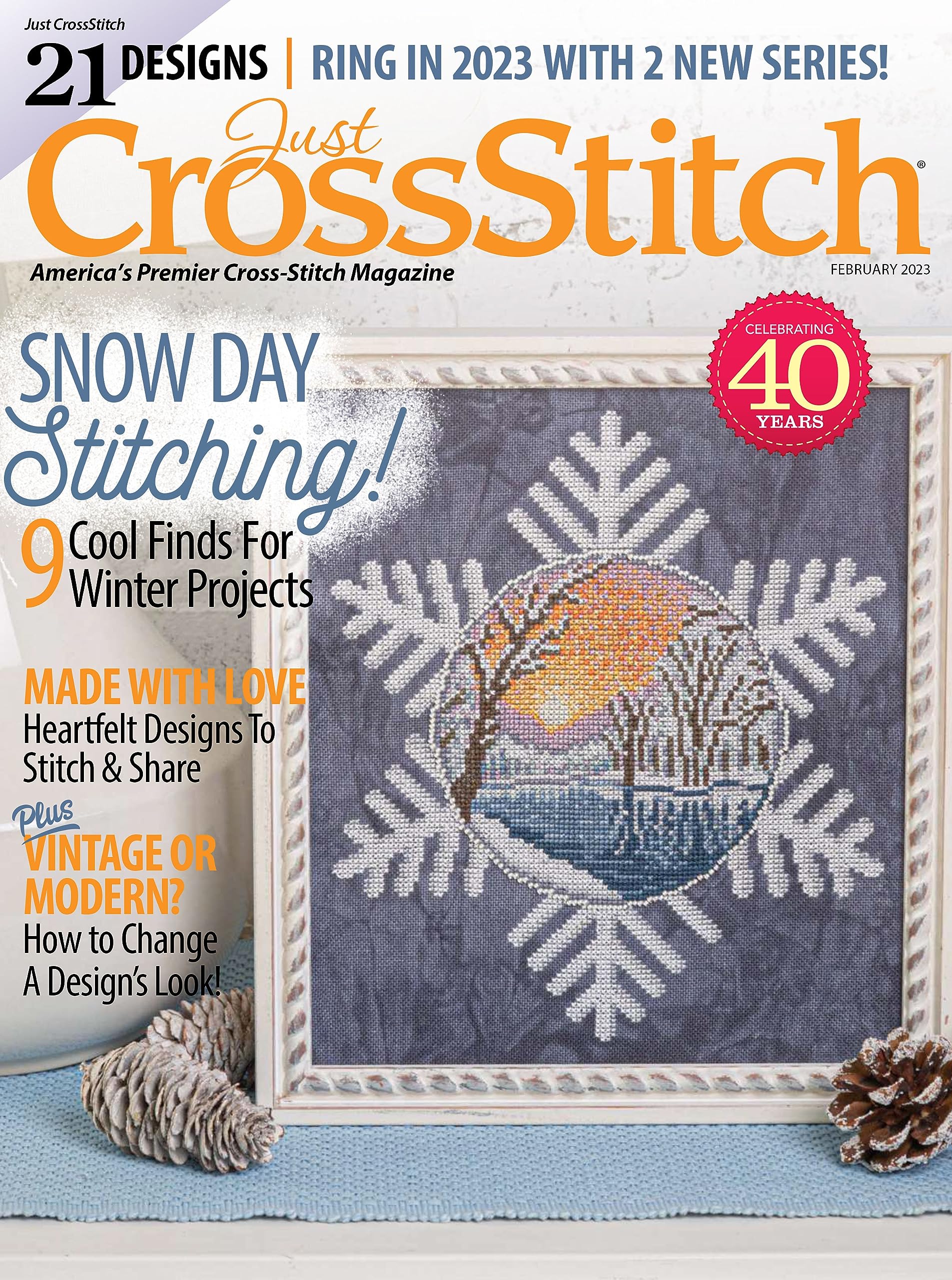 Just CrossStitch 2023 | 21 Designs, Snow Day Stitching! 9 Cool Finds For Winter Projects