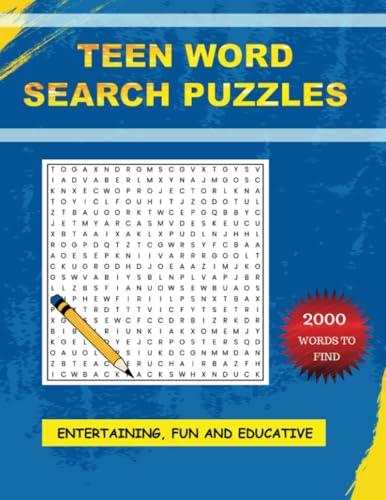 Teen Word Search Puzzles: Teen Word Search Activity Book For Boys and ...