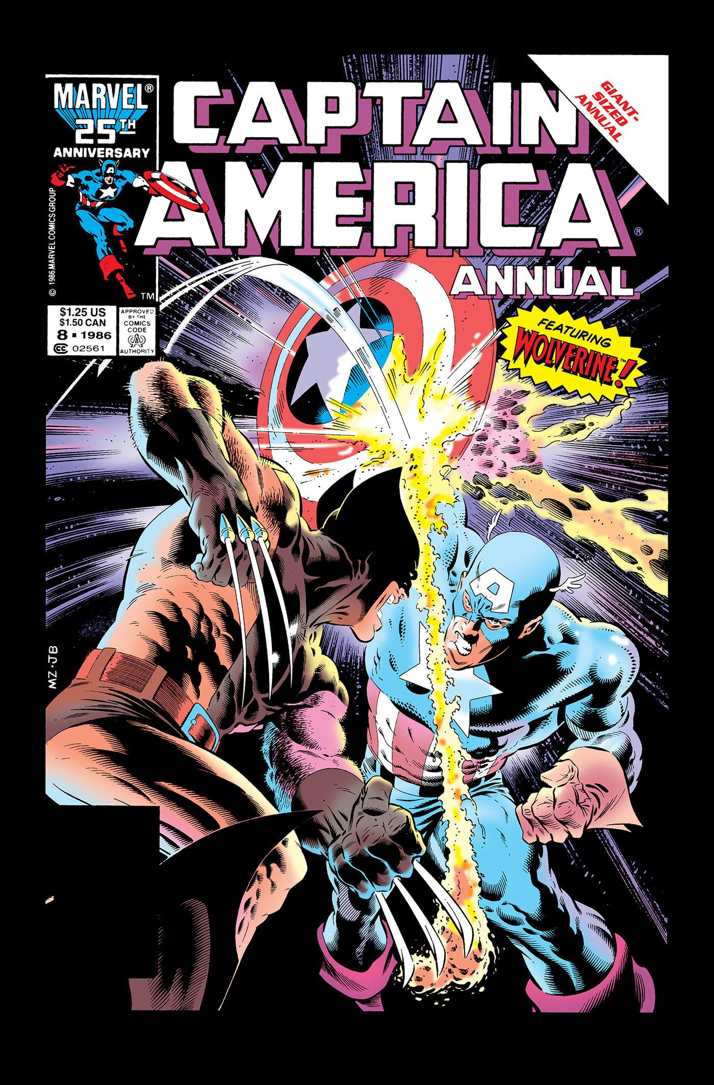 Captain America By Mark Gruenwald Omnibus Vol. 1 Zeck Captain America Vs. Wolverine Cover
