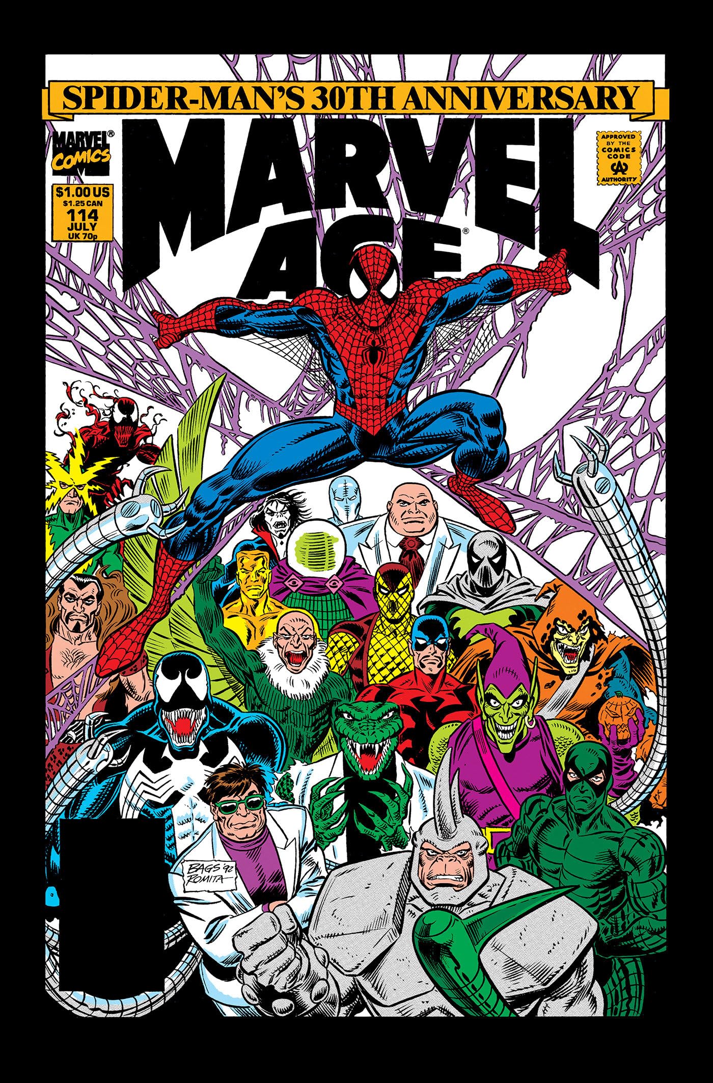 Spider-Man By Michelinie & Bagley Omnibus Vol. 1 Bagley Marvel Age Cover