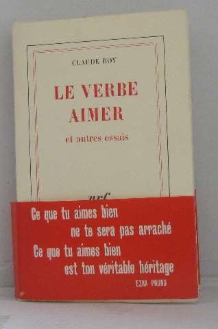Le verbe aimer et autres essais book cover