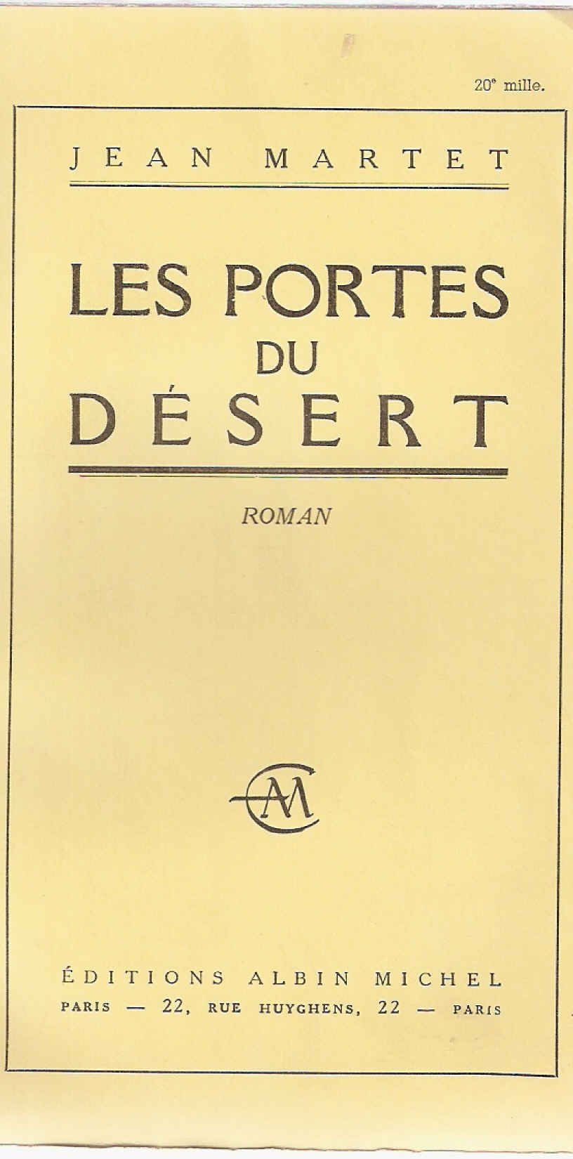 Les Portes du Desert by Jean Martet | Goodreads