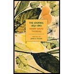 The Journal of Henry David Thoreau, 1837 1861 by Thoreau, Henry David [NYRB Classics,2009] book cover