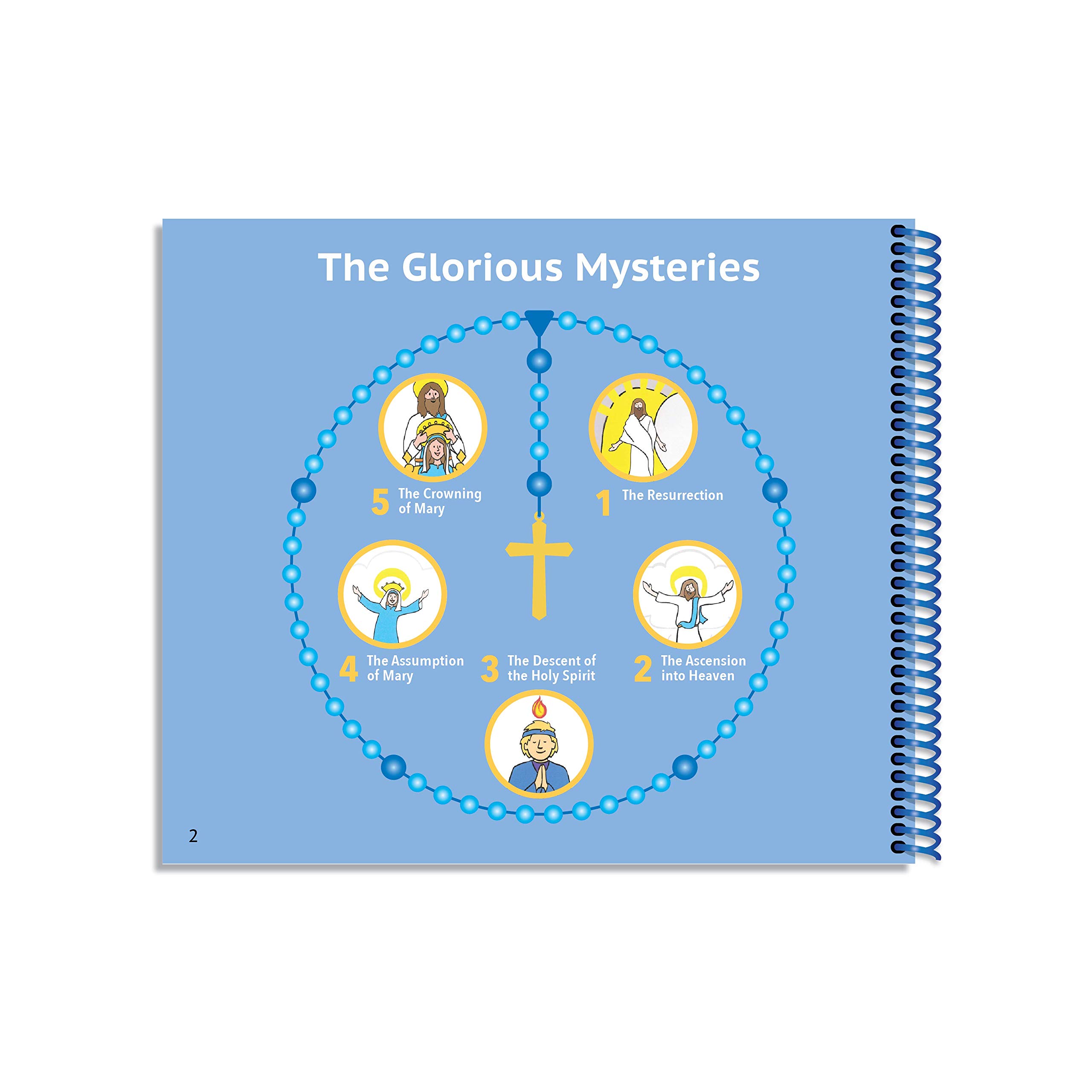 A Little Catholic's First Rosary Book The Glorious Mysteries BeadbyBead Picture Prayer Book