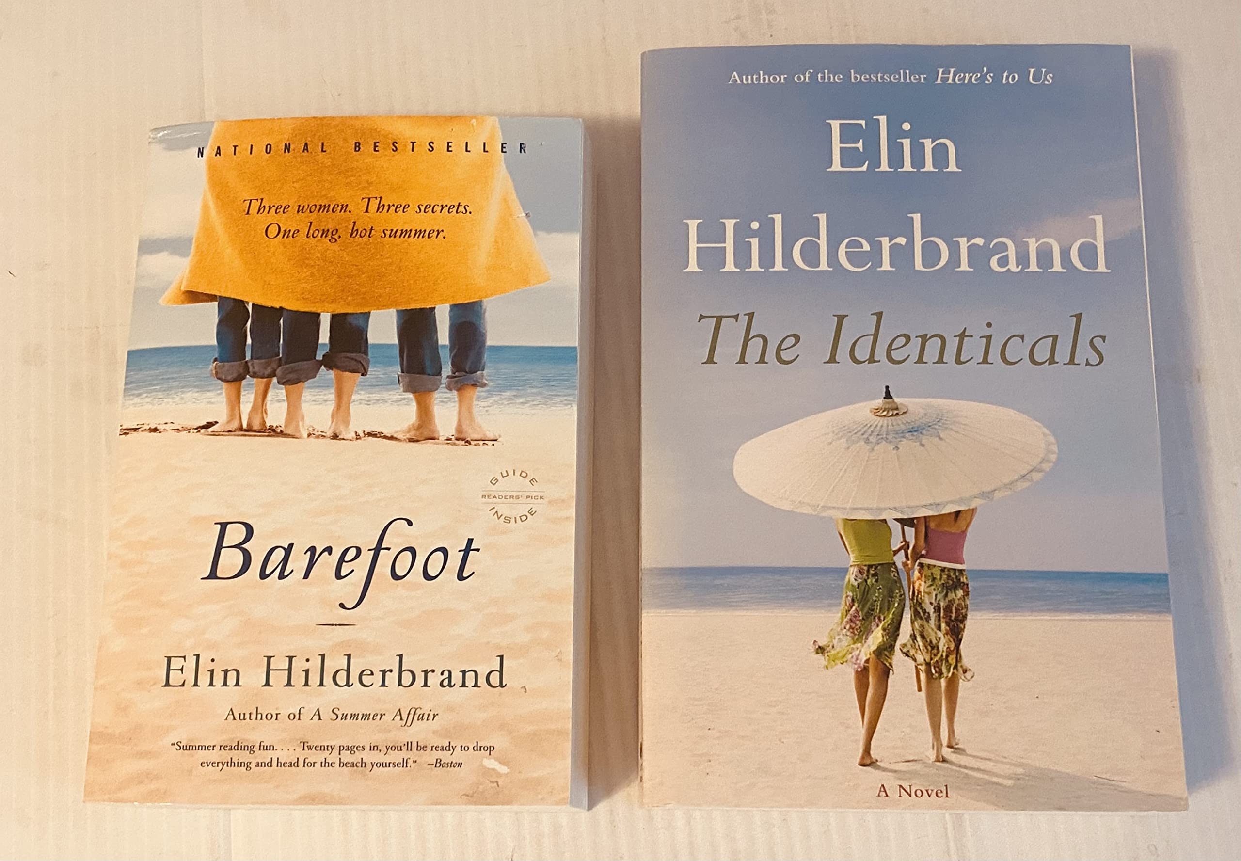 2 Elin Hilderbrand Books! xx 1) Barefoot 2) The Identicals by Elin