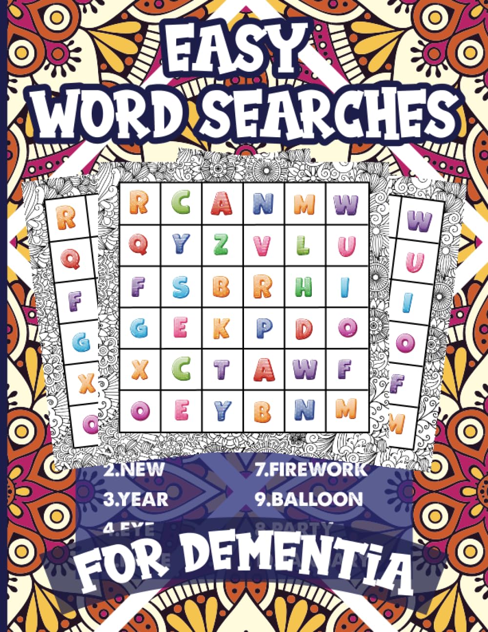 Easy word searches for dementia Easy relaxing puzzles for seniors with