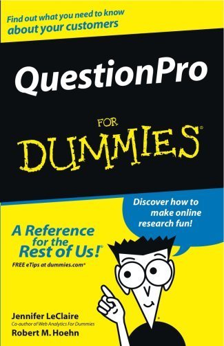 QuestionPro for Dummies by Jennifer LeClaire Goodreads QuestionPro for Dummies by Jennifer LeClaire Goodreads