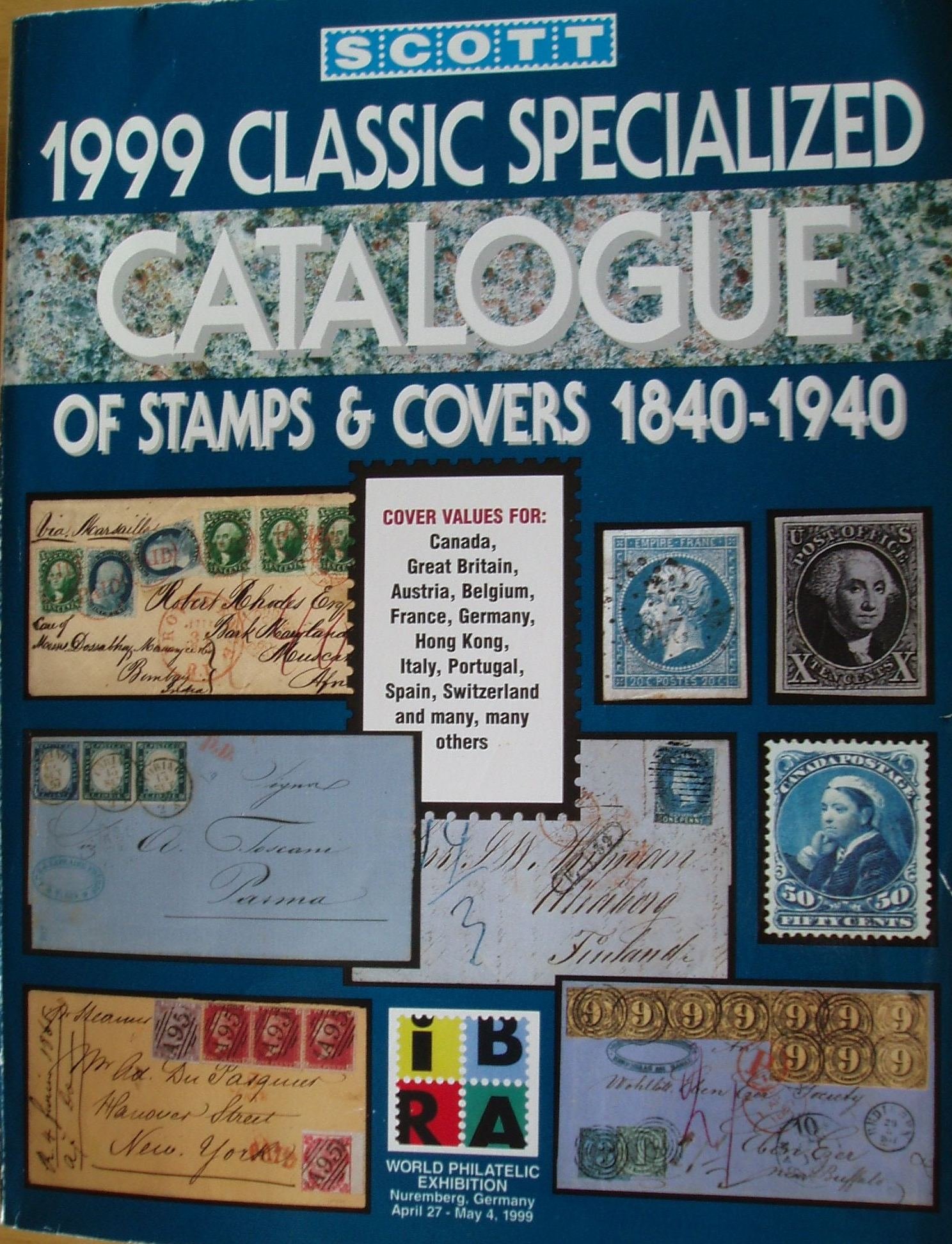 Scott 1999 Classic Specialized Catalogue of Stamps and Covers of the