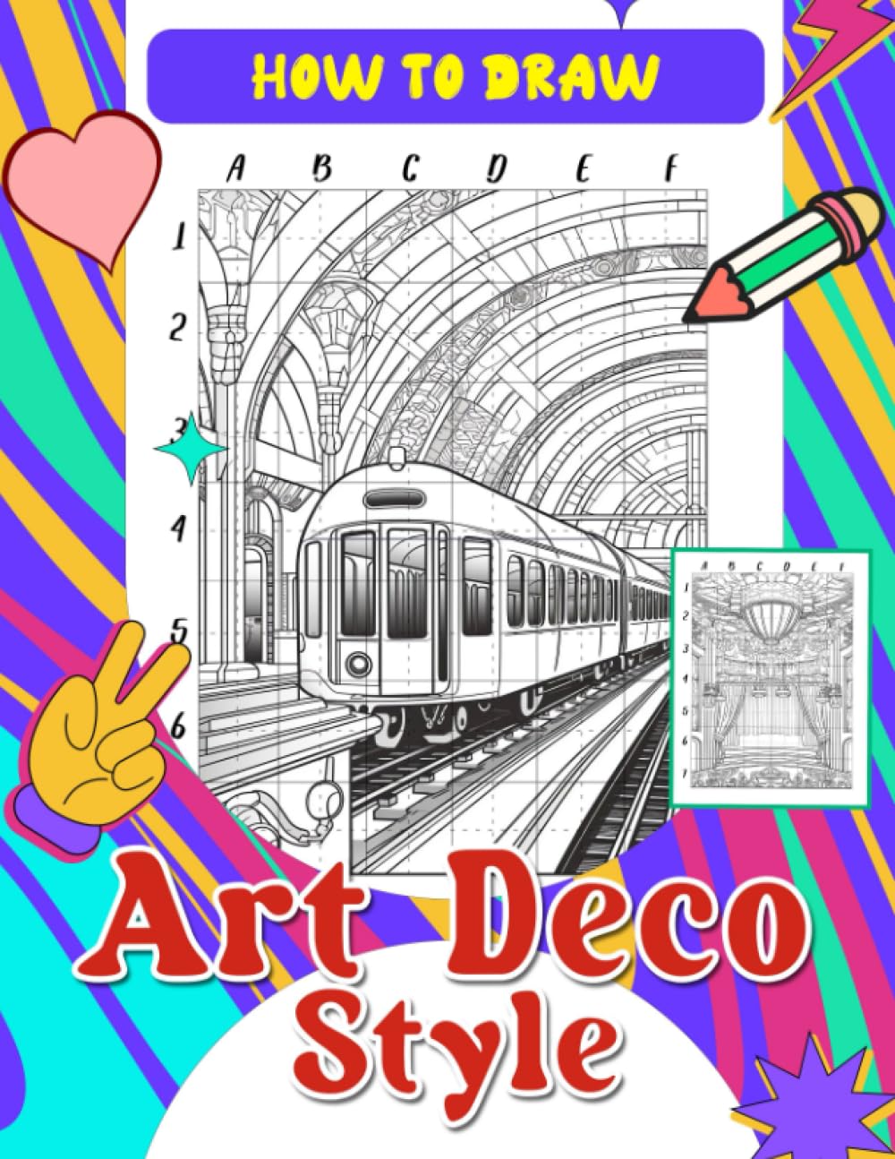 How To Draw Art Deco Style StepbyStep Drawing Guide and Coloring