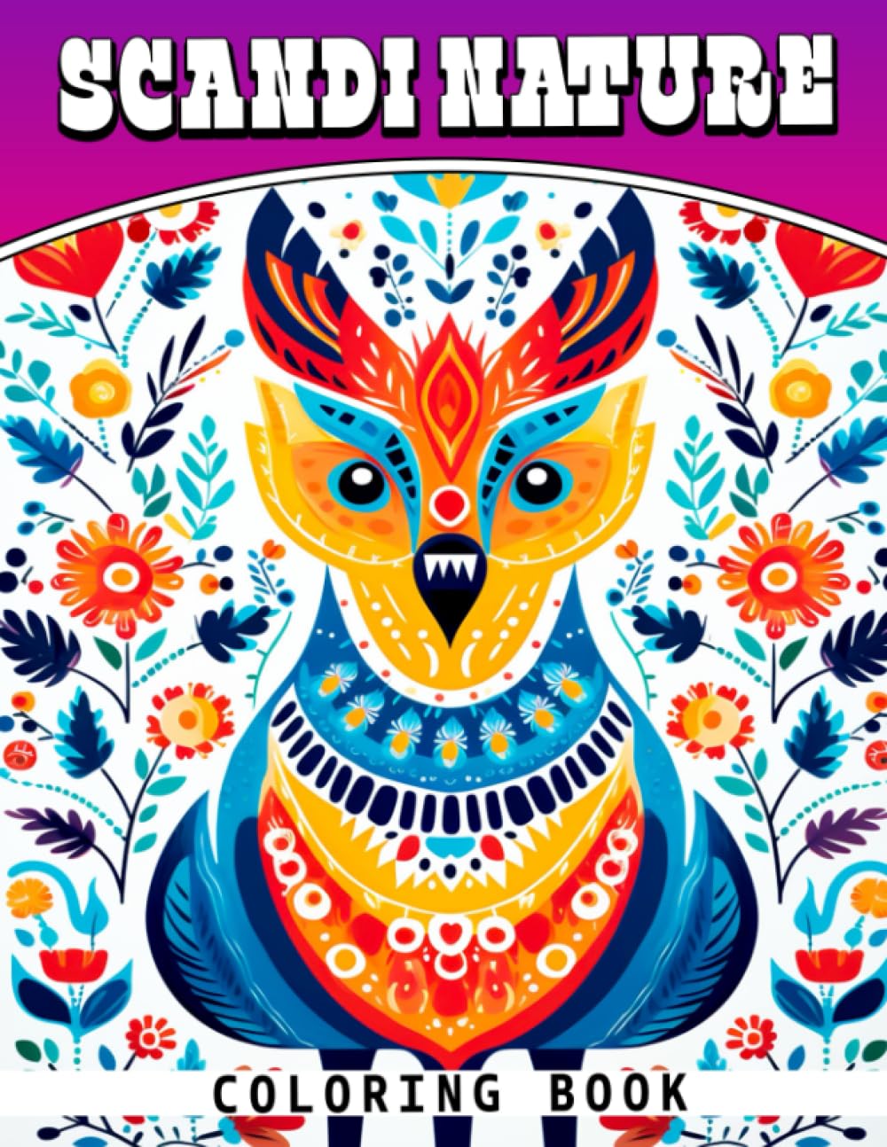 Scandi Nature Coloring Book: Scandinavian With Creative And Amazing ...