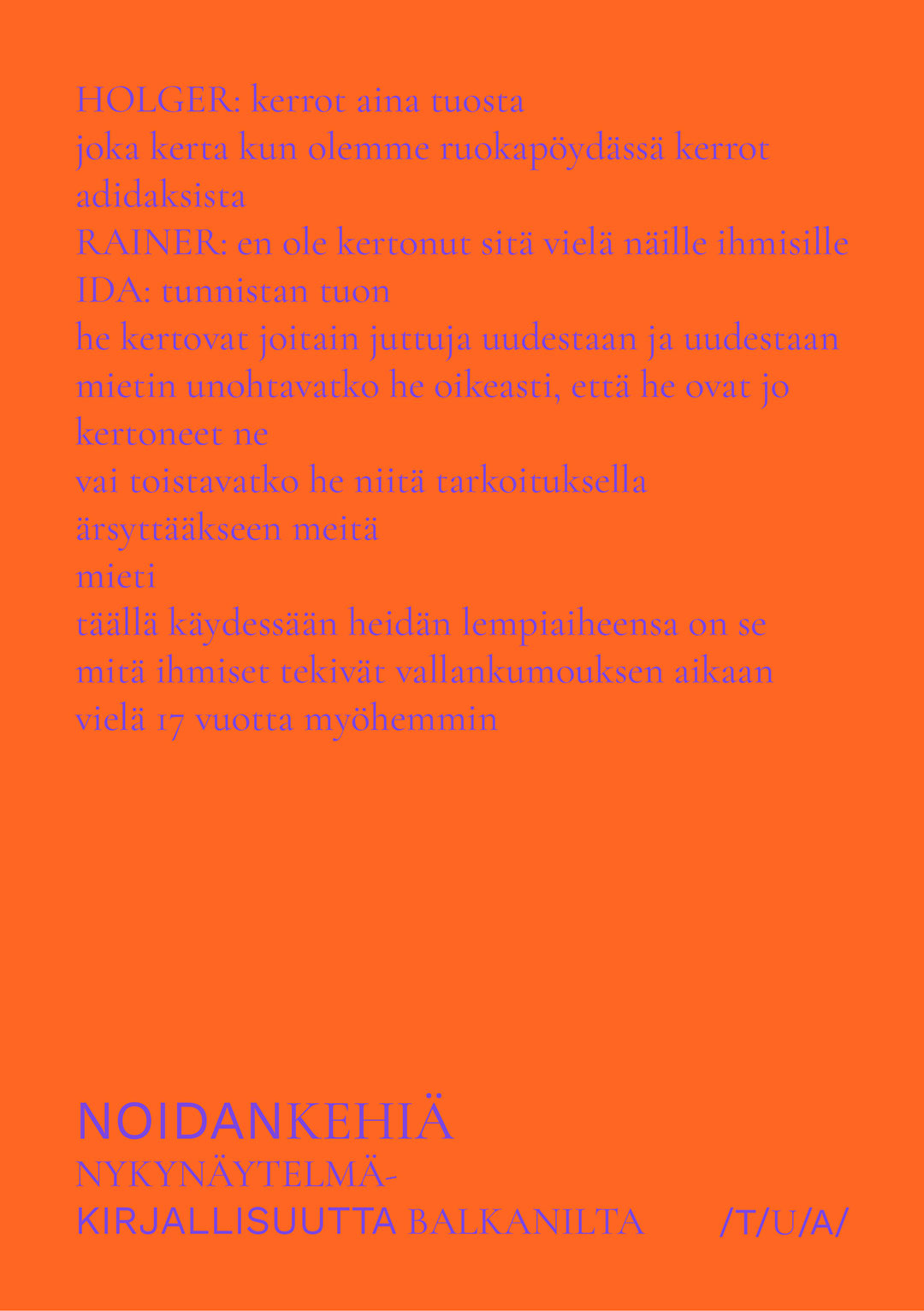 Noidankehiä - Nykynäytelmäkirjallisuutta Balkanilta