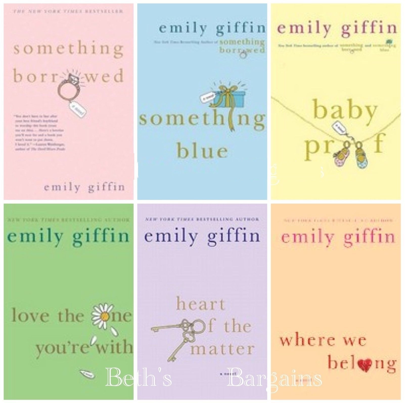 Emily Giffin 6 Book Set Something Borrowed Something Blue Baby Proof