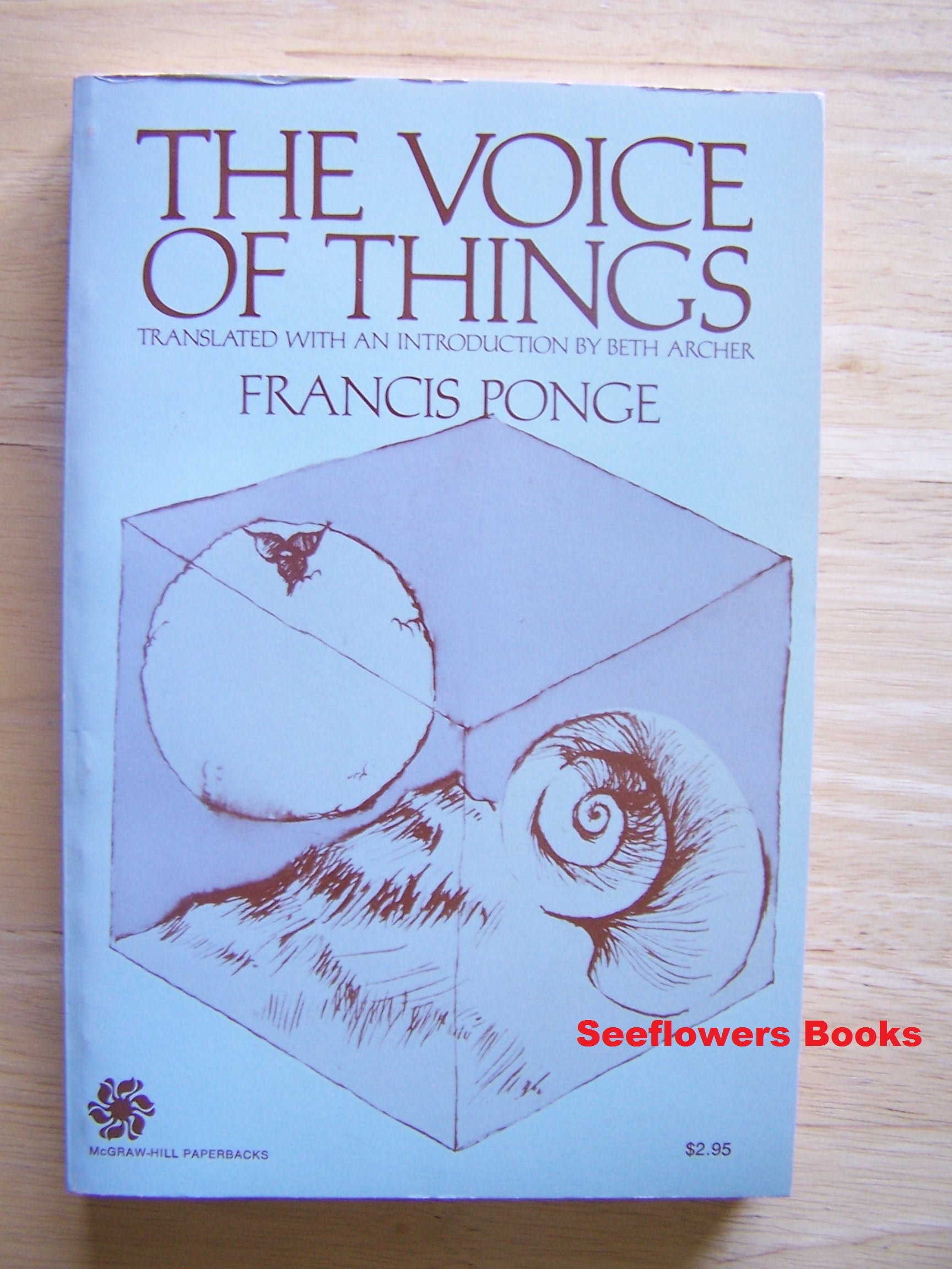 洋書　Francis Ponge　Things The Voice of Things. by Francis Ponge | Goodreads