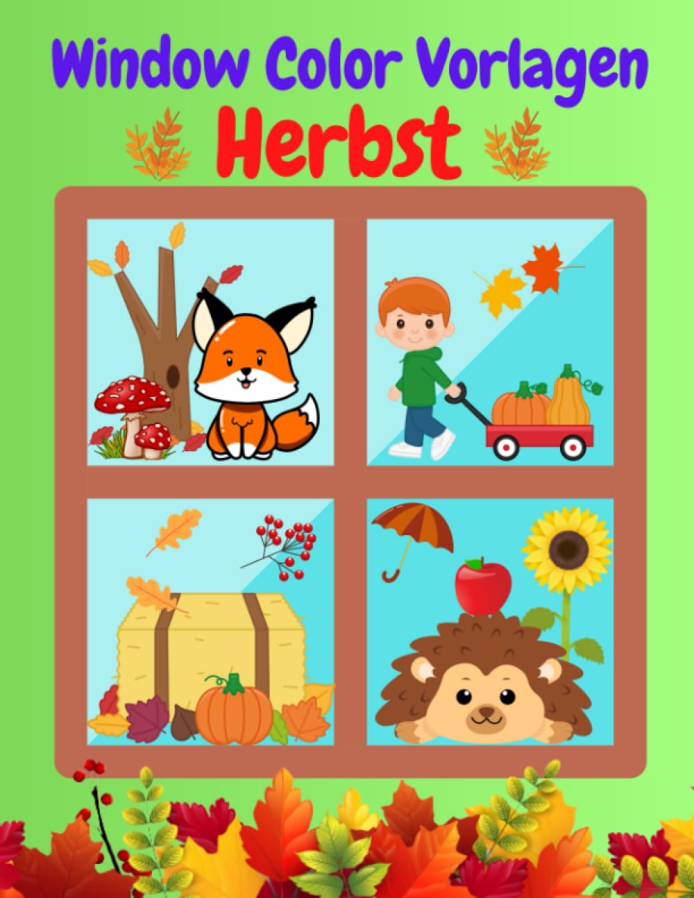 Window Color Vorlagen Herbst: 70 gestaltete und Abwechslungsreiche