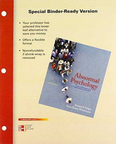 Abnormal Psychology: Clinical Perspectives on Psychological Disorders ...