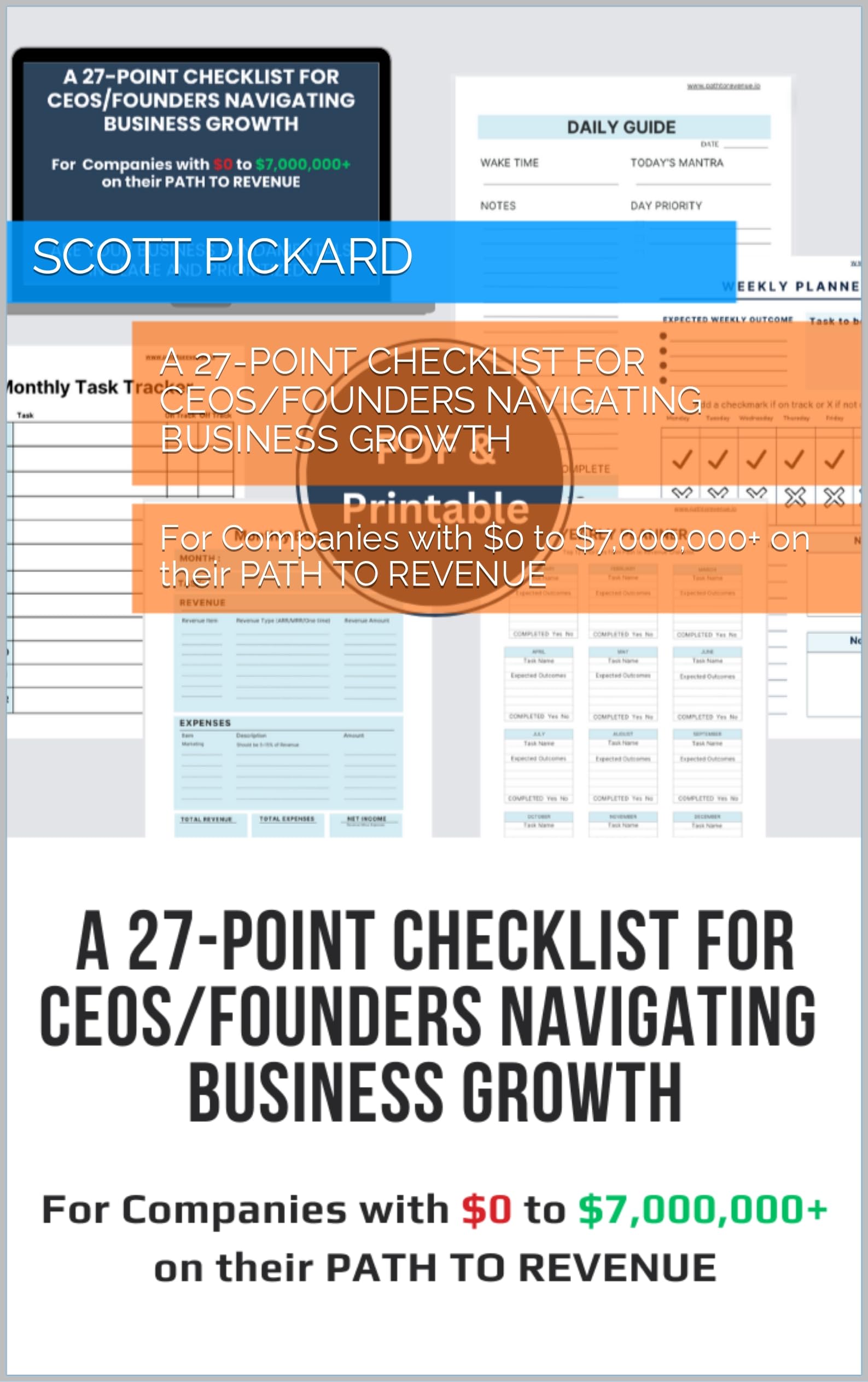 A 27-POINT CHECKLIST FOR CEOS/FOUNDERS NAVIGATING BUSINESS GROWTH: For ...