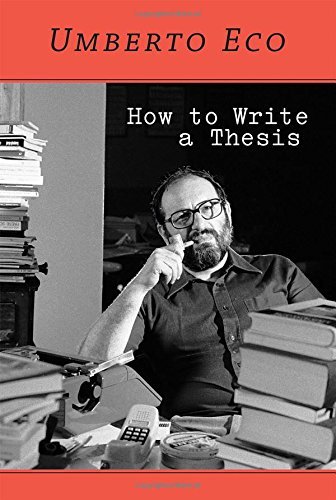 How to Write a Thesis by Eco Umberto (2015-03-06) Paperback book cover