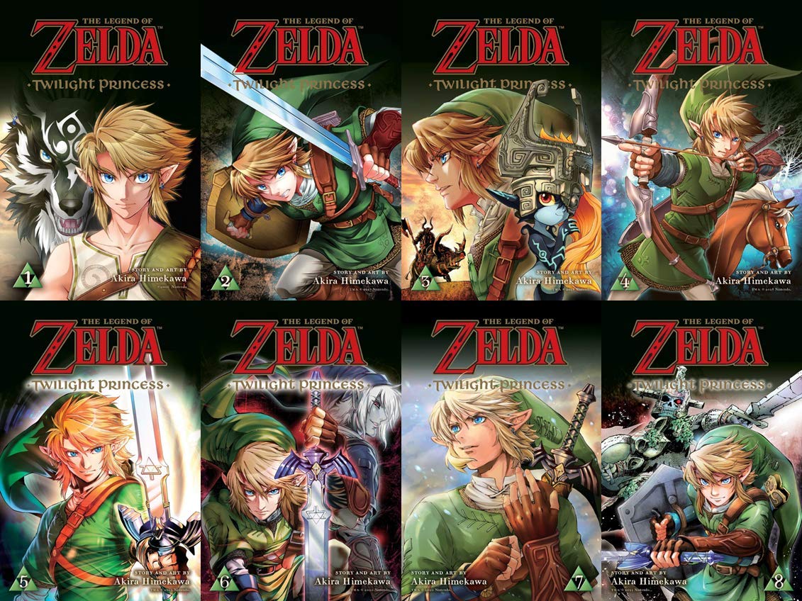 Legend of Zelda Twilight Princess Manga Vol. 1-8 by Akira Himekawa