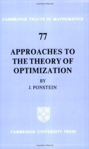 Approaches to the Theory of Optimization book cover